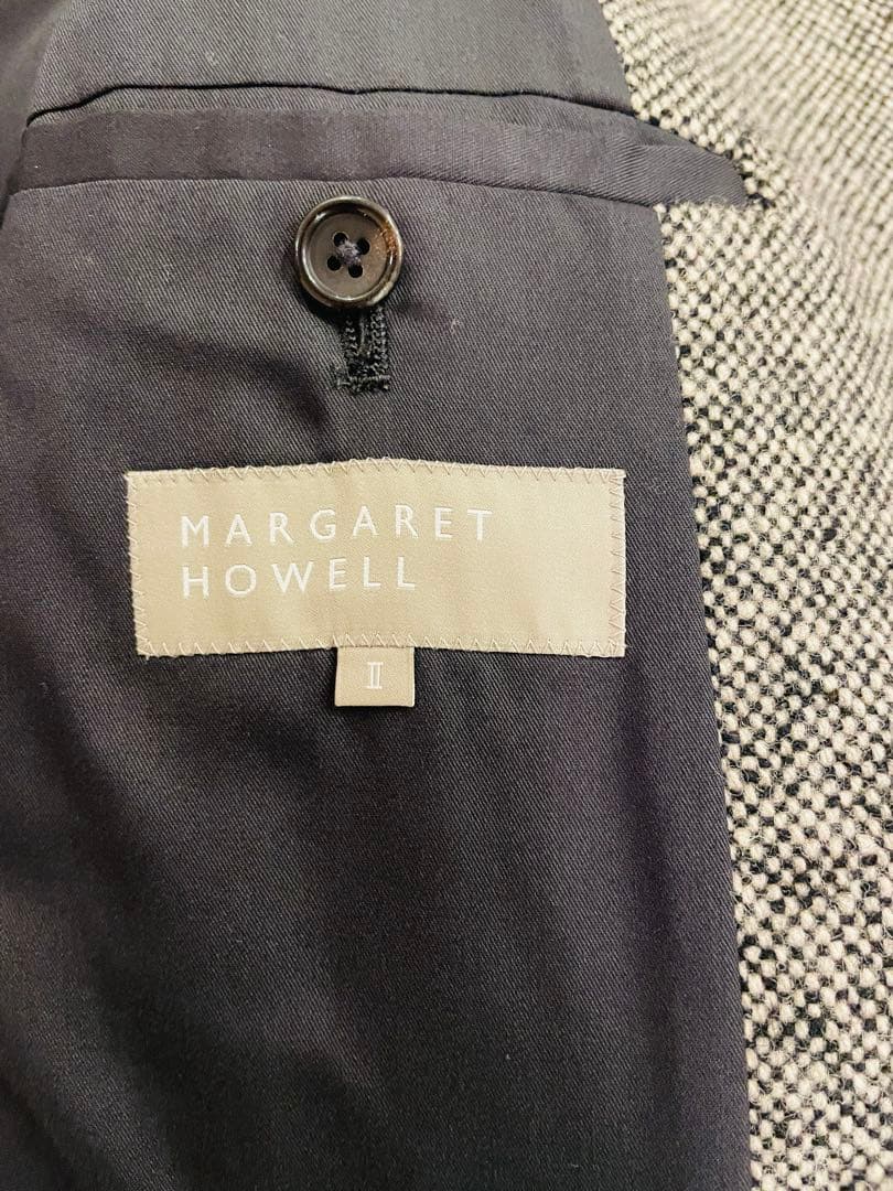 MARGARET HOWELL ダブルブレストチェスターコート II グレー