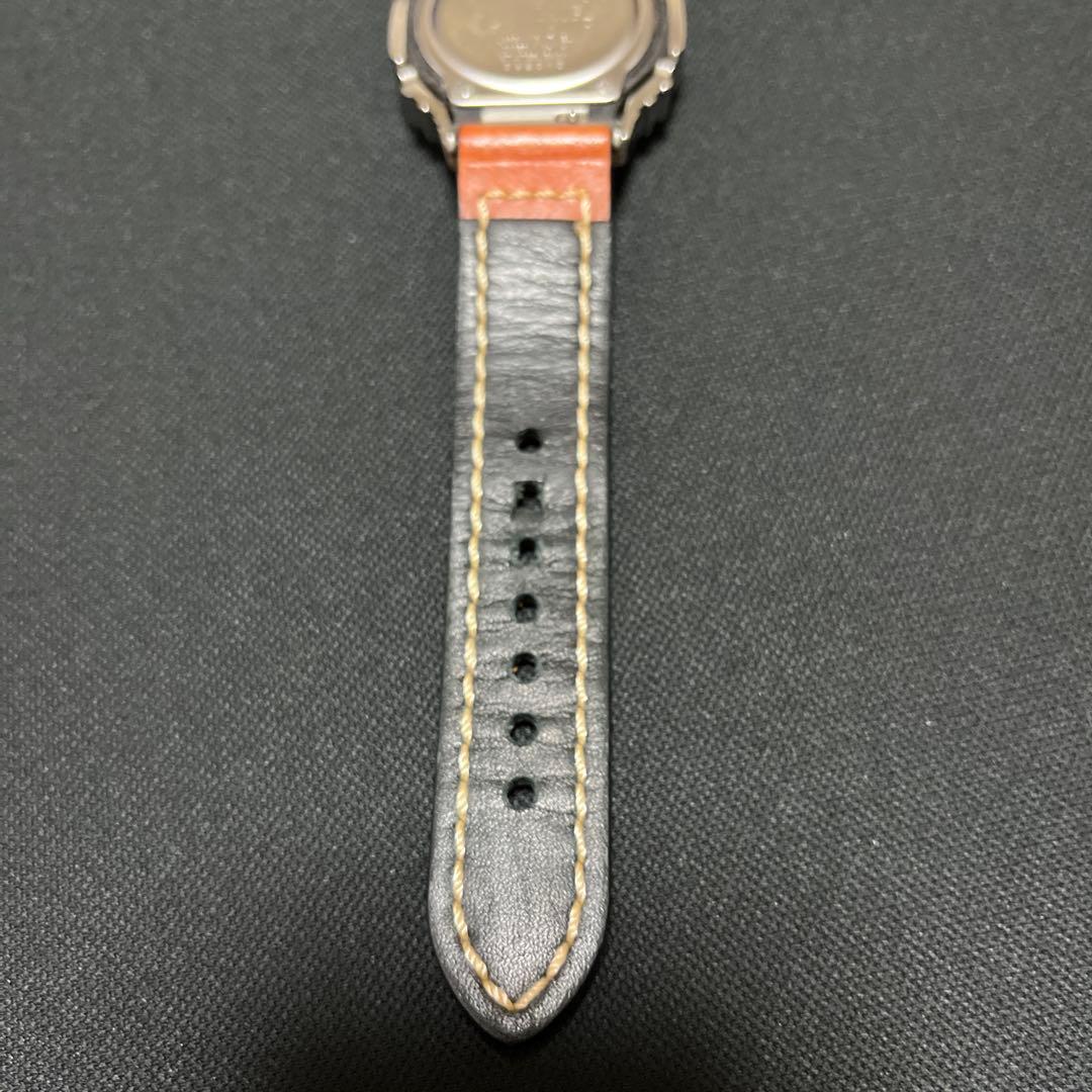 gshock カスタム　レザーベルト　エンボス加工　ジーショック　GA-2100