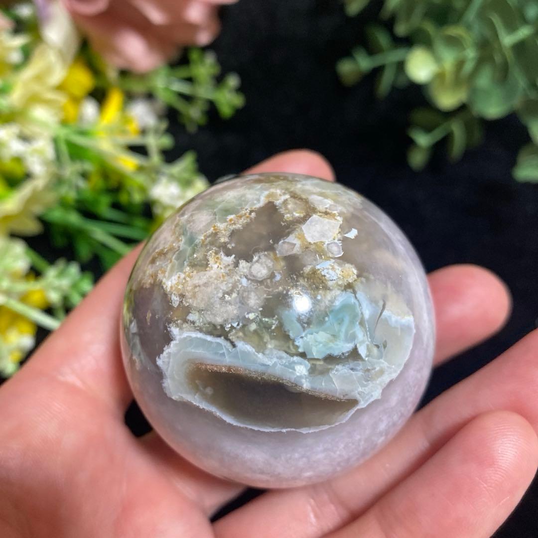 グリーン桜瑪瑙with夜桜 スフィア ④