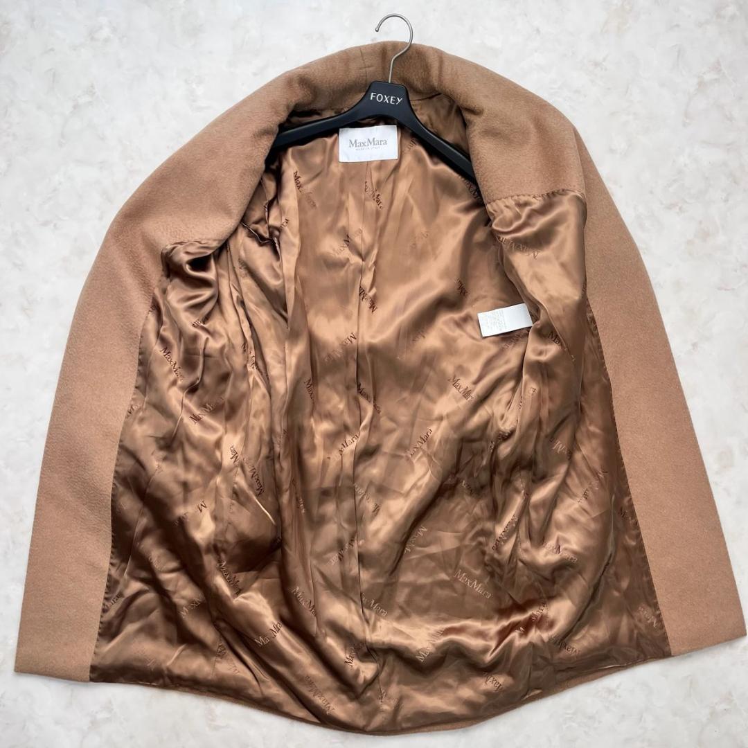 MaxMara ベルテッドファーコート 2way キャメル100% 36 S