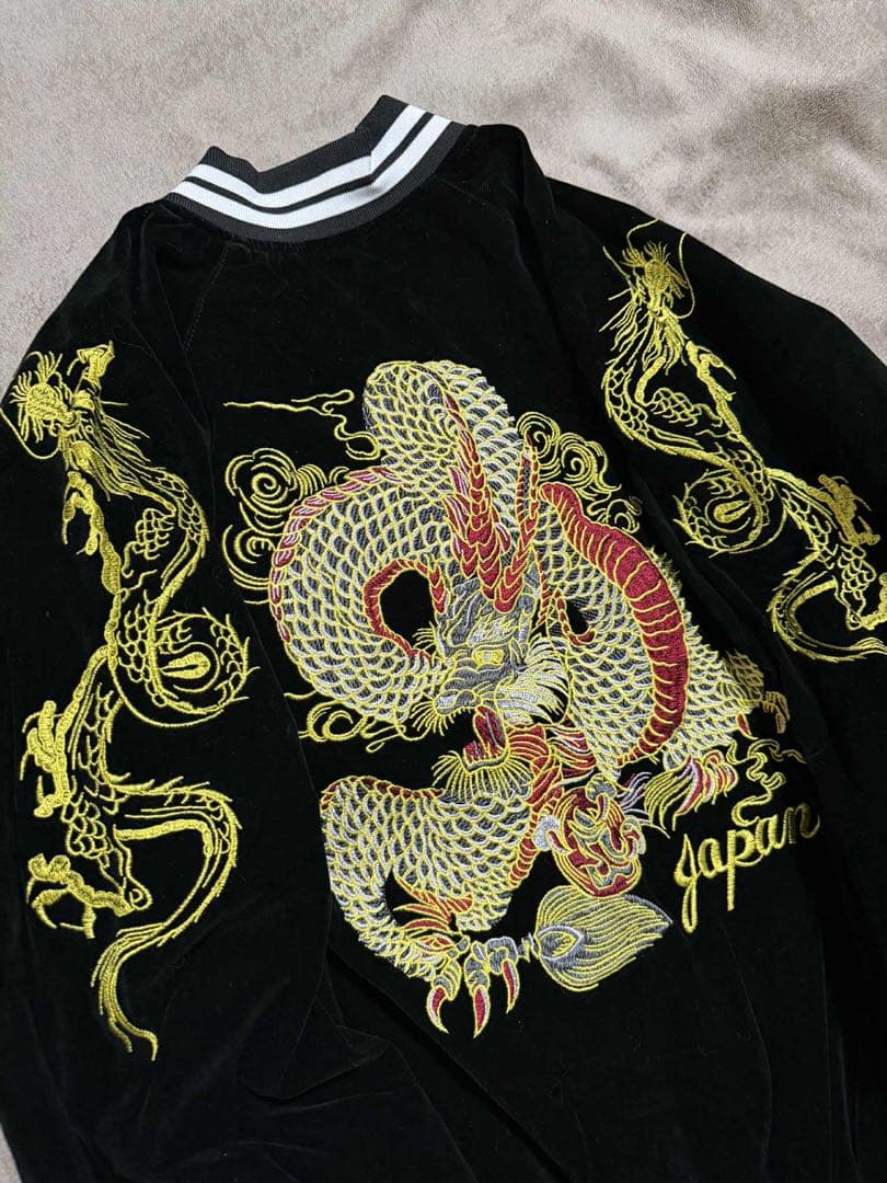 未使用 別珍 MOON EYES 龍 日本限定 スカジャン unisex 美品