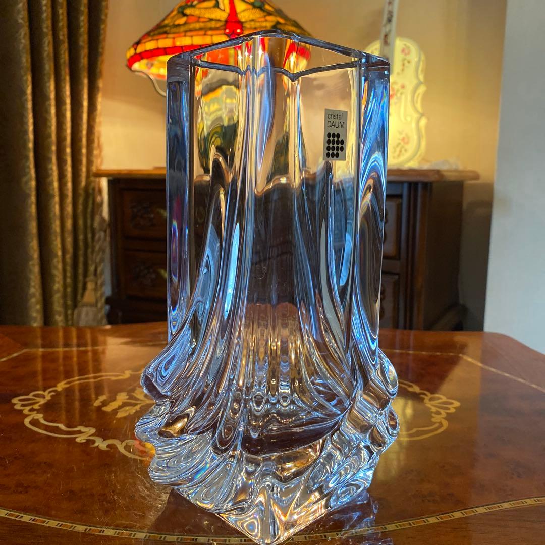 ドームフランス　Daum France クリスタル　花瓶　フラワー　ベース　レア