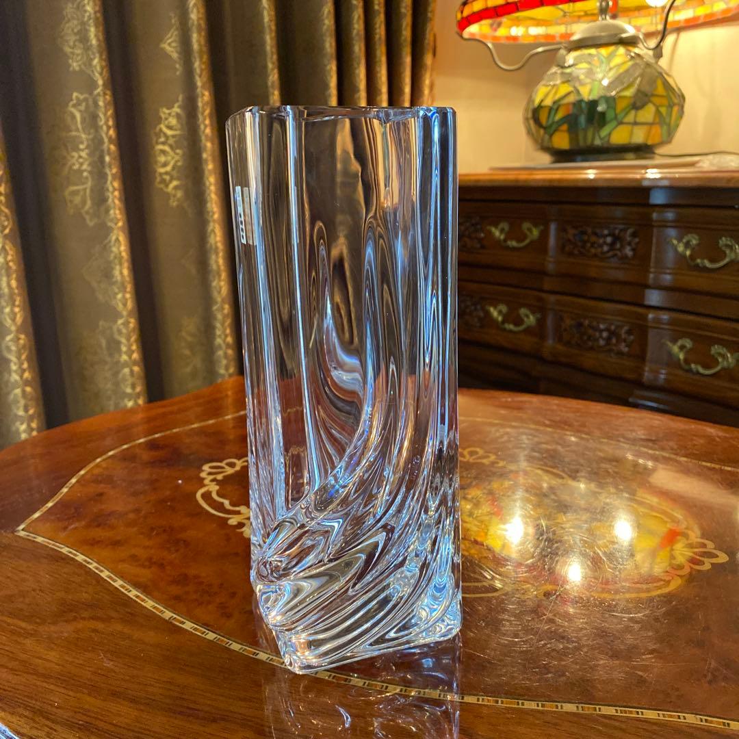 ドームフランス　Daum France クリスタル　花瓶　フラワー　ベース　レア
