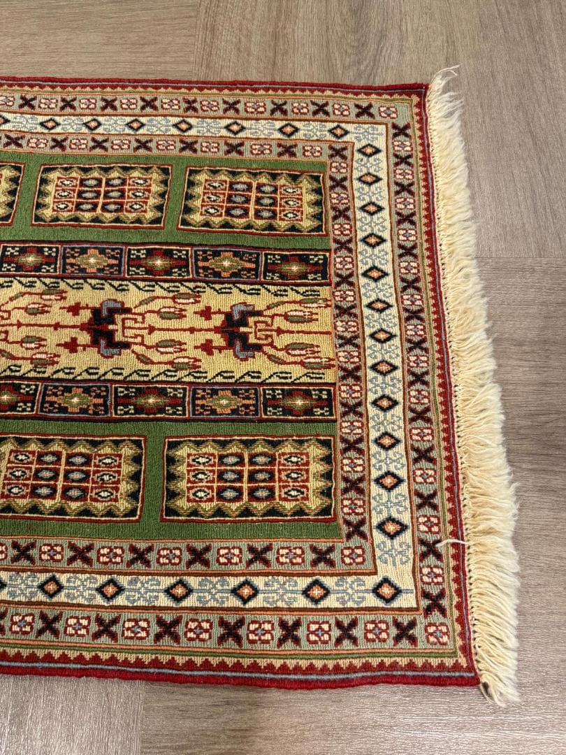 手織りペルシャ絨毯 シルジャン スマックキリム 106x64cm イラン産 玄関