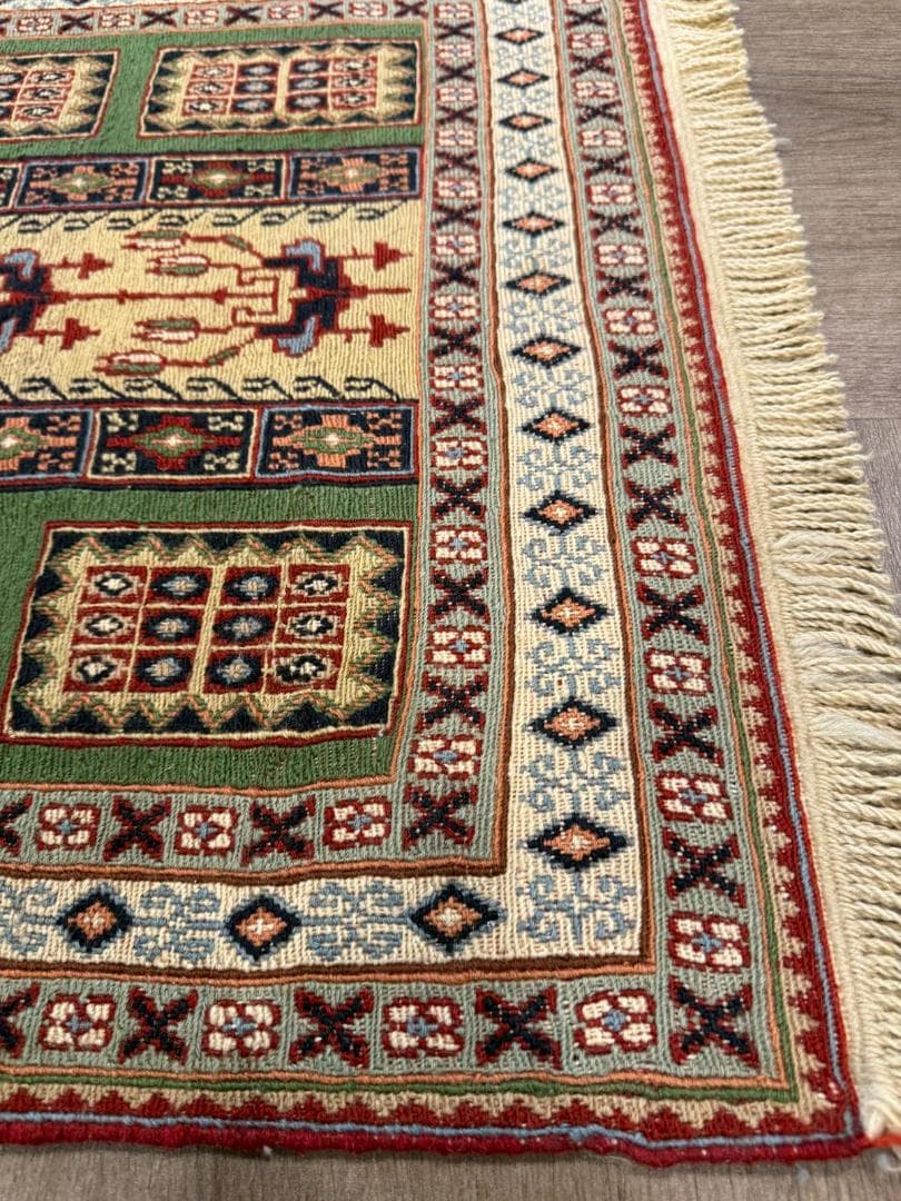 手織りペルシャ絨毯 シルジャン スマックキリム 106x64cm イラン産 玄関