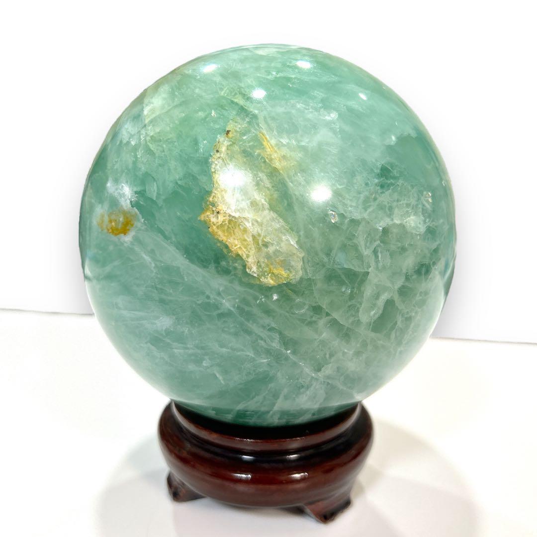 天然石 パワーストーン ボール グリーン 球体 置物 水晶 12cm 3.2kg