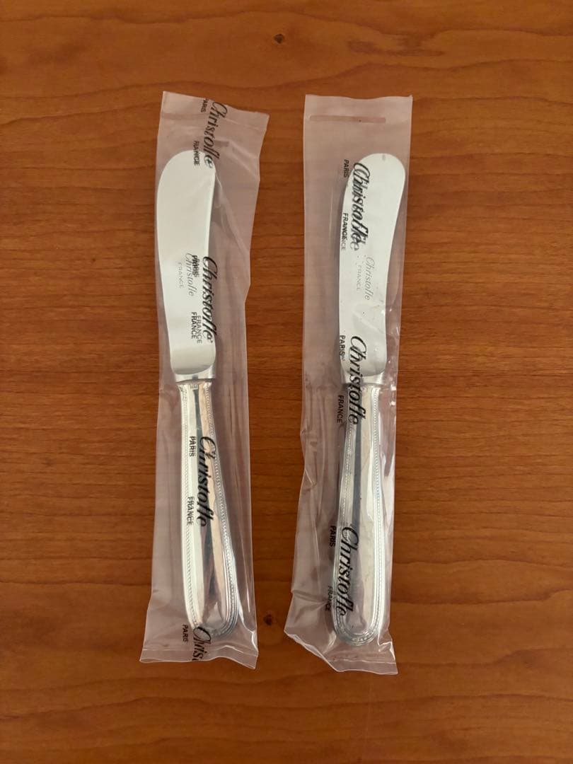 クリストフル　パール　バターナイフ2本セット