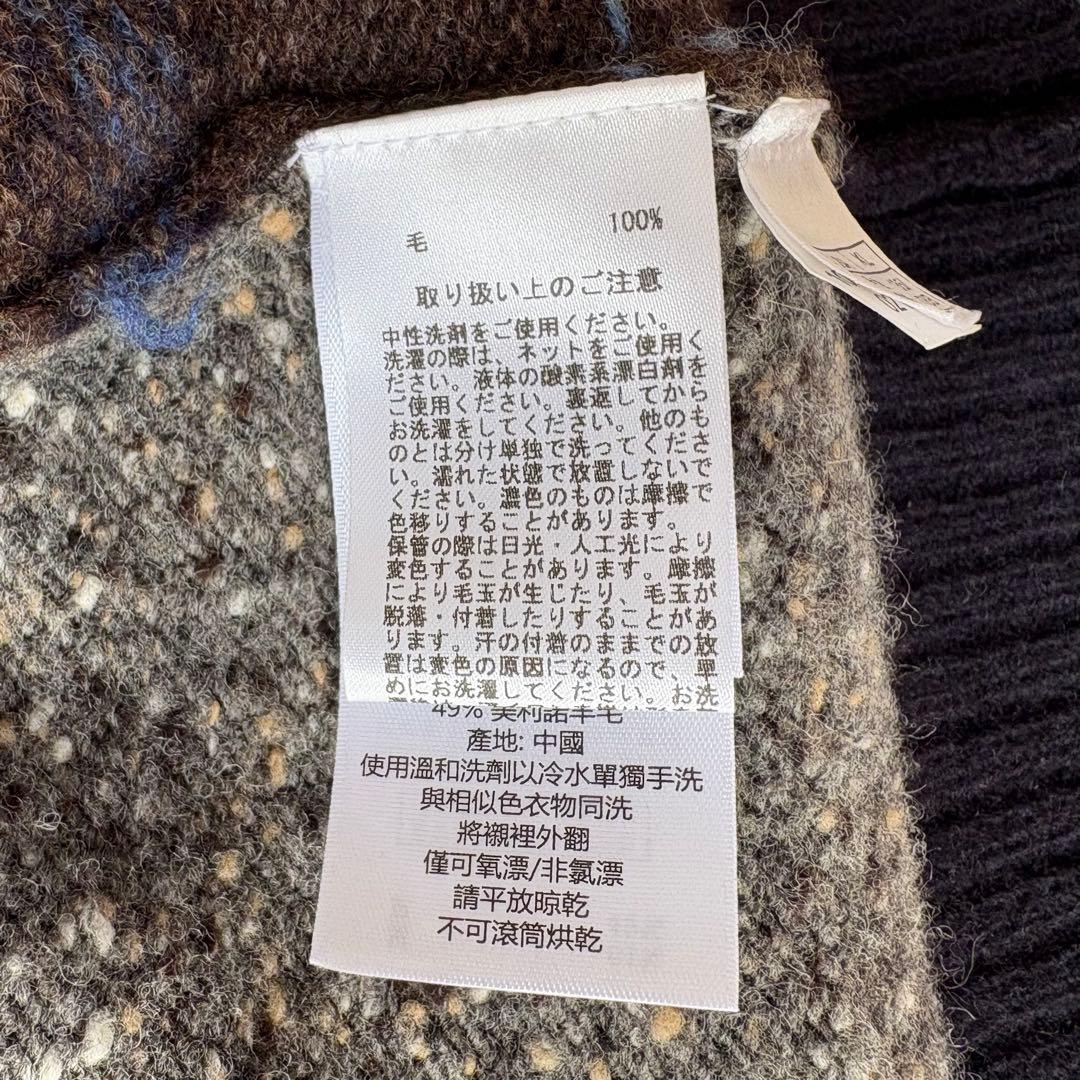 Brooks Brothers 19AW コレクションパッチワーク カーディガン