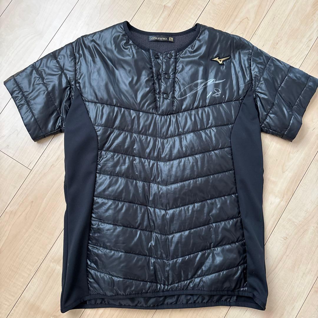 ミズノプロ Lサイズ 前田健太　直筆サイン入りジャケット 黒