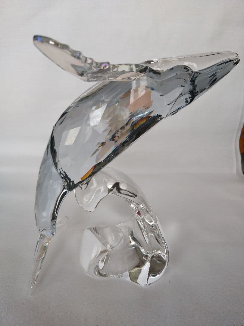 スワロフスキー置物レアー、限定品、【SCS会員限定ザトウクジラ】