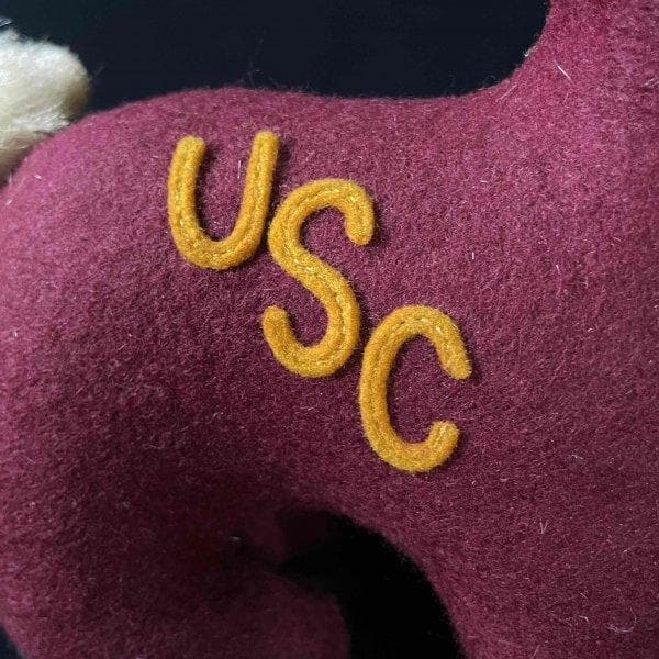 激レア 50s 60s USC カレッジドール マスコット ぬいぐるみ 犬 希少