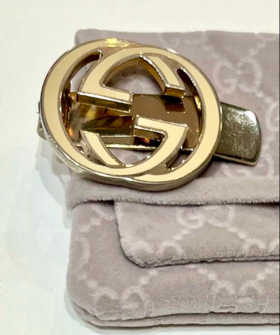 グッチ☆マネークリップ　GG ロゴ　インターロッキング　GUCCI