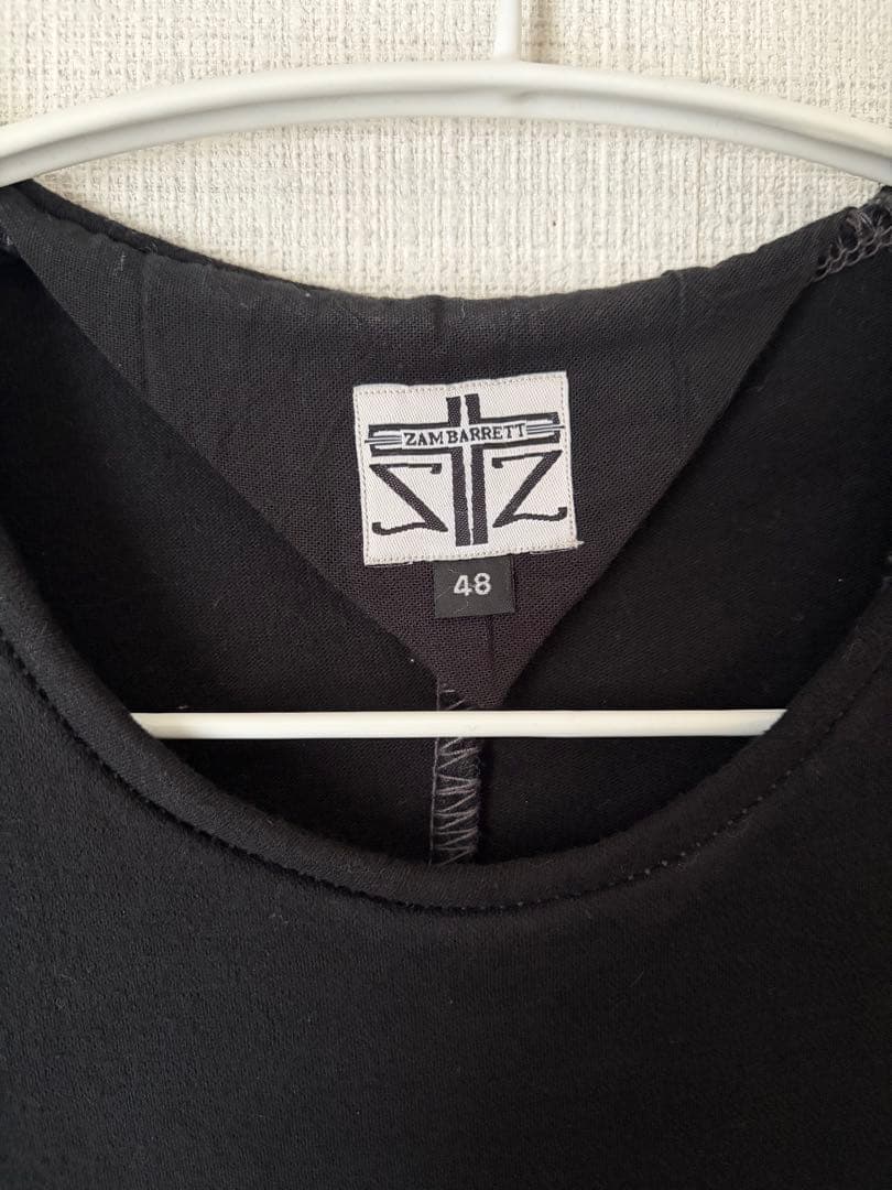 わ*中様 Zam Barrett ザムバレット 厚手ロングT 黒 立体裁断 アル