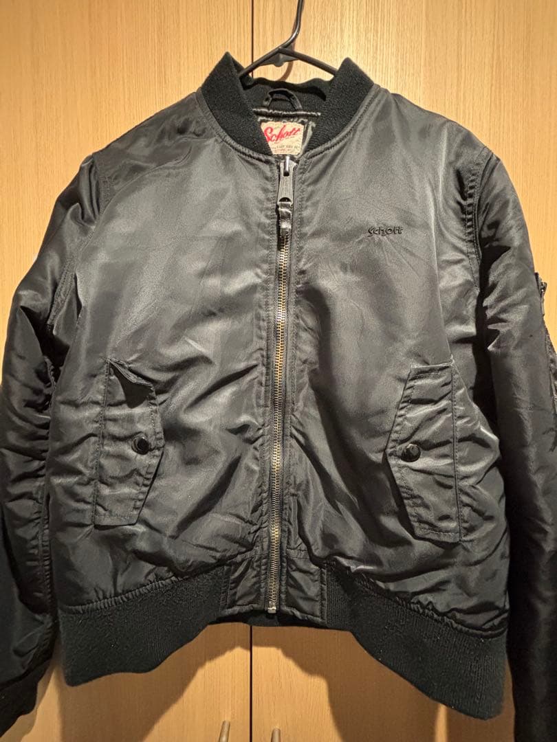 Schott MA-1 フライトジャケット ブラック