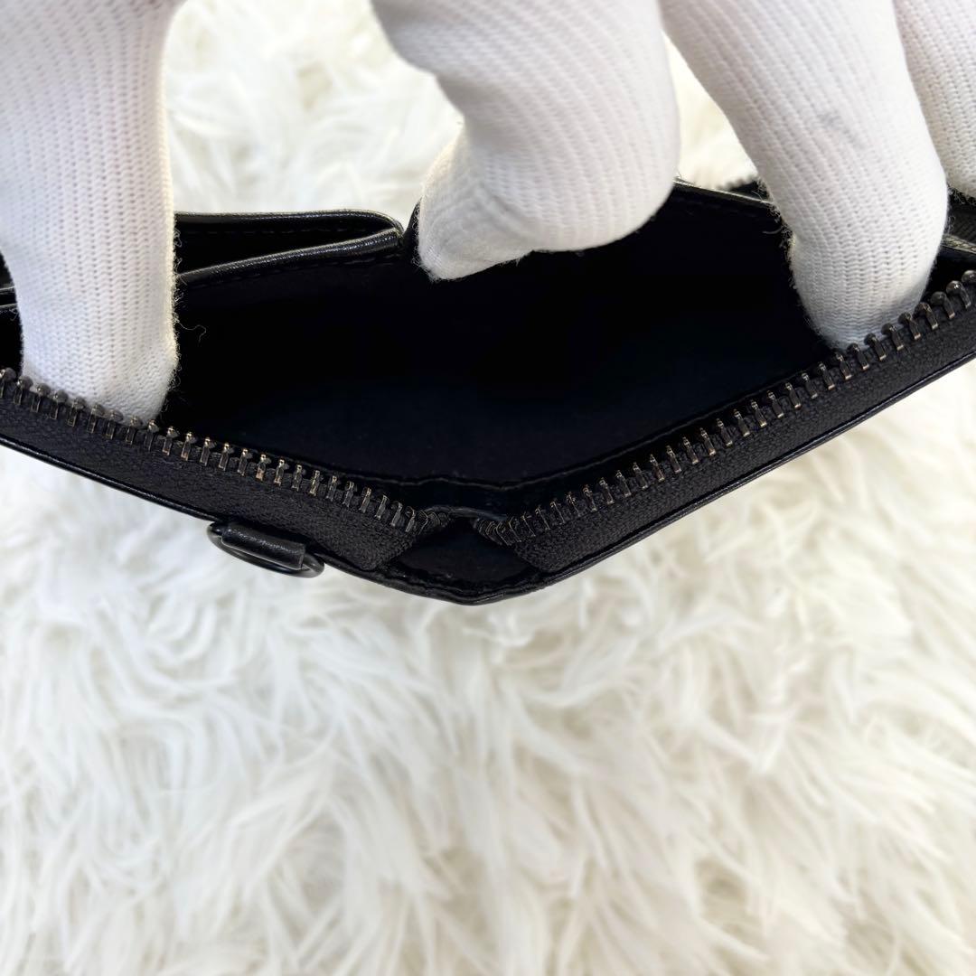 HYSTERIC GLAMOUR 折財布　ラウンドファスナー　スタッズ　黒　箱付