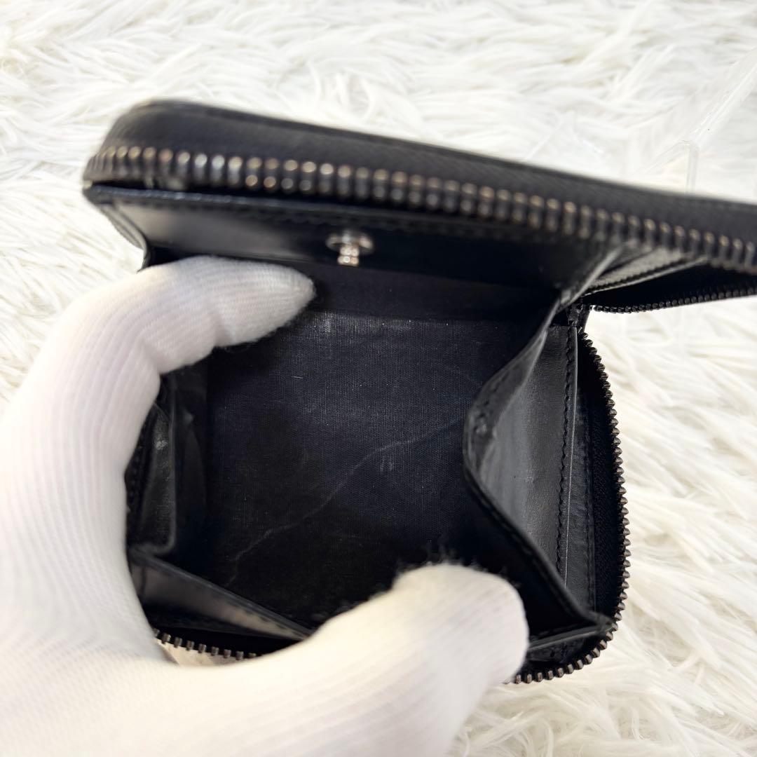 HYSTERIC GLAMOUR 折財布　ラウンドファスナー　スタッズ　黒　箱付