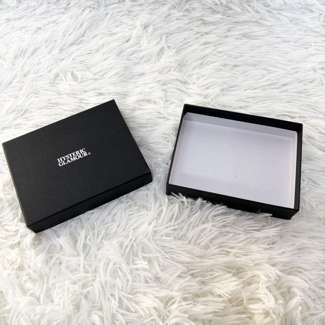 HYSTERIC GLAMOUR 折財布　ラウンドファスナー　スタッズ　黒　箱付