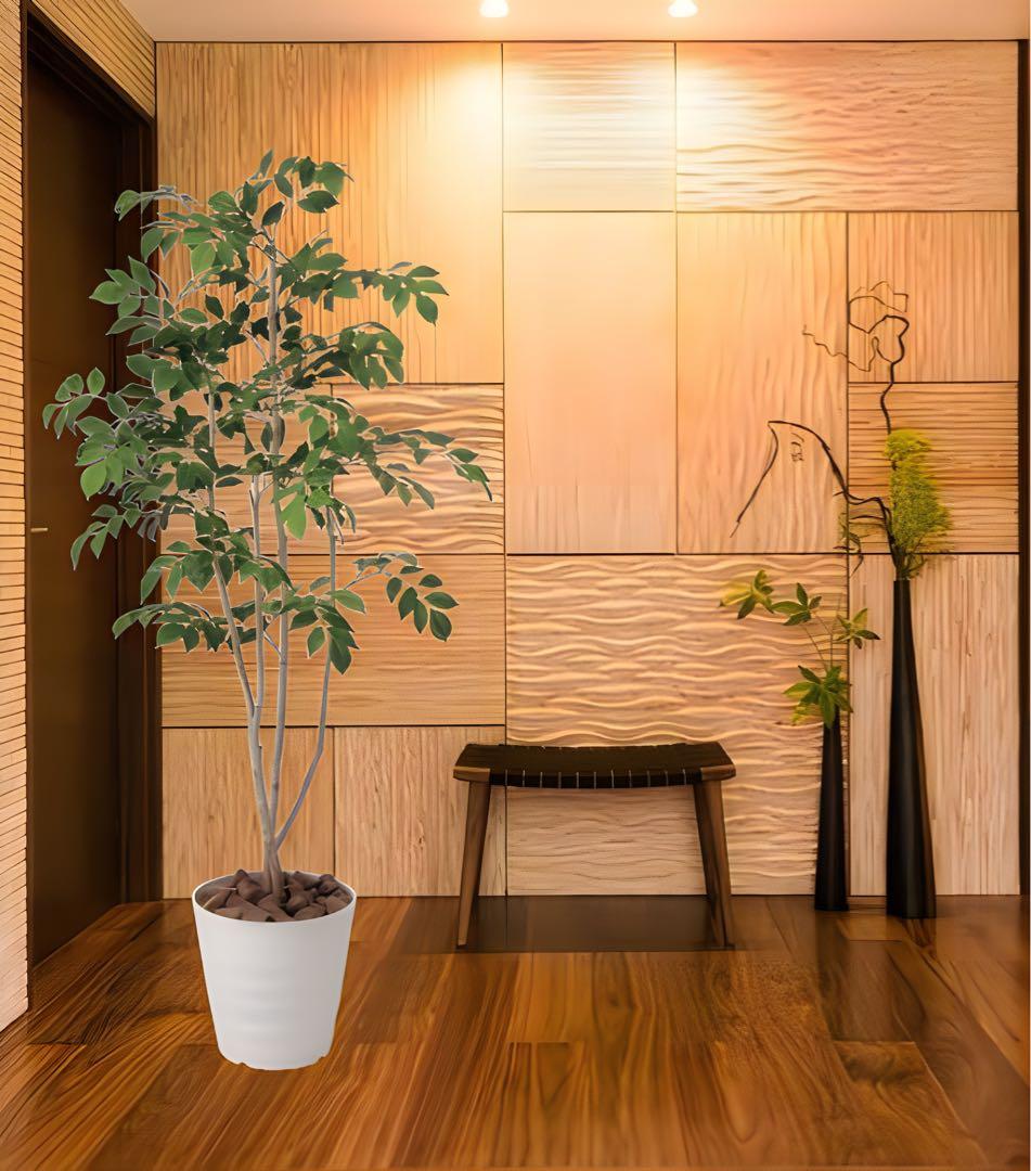 光触媒　人工観葉植物　ウォールグリーン　マウンテンアッシュ1.3m