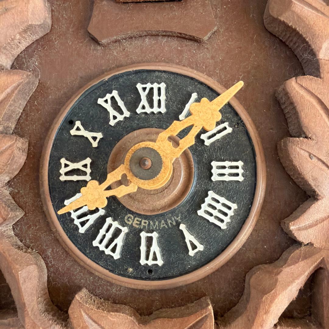 【希少！】アンティーク　分銅式 木製 鳩時計　ドイツ製