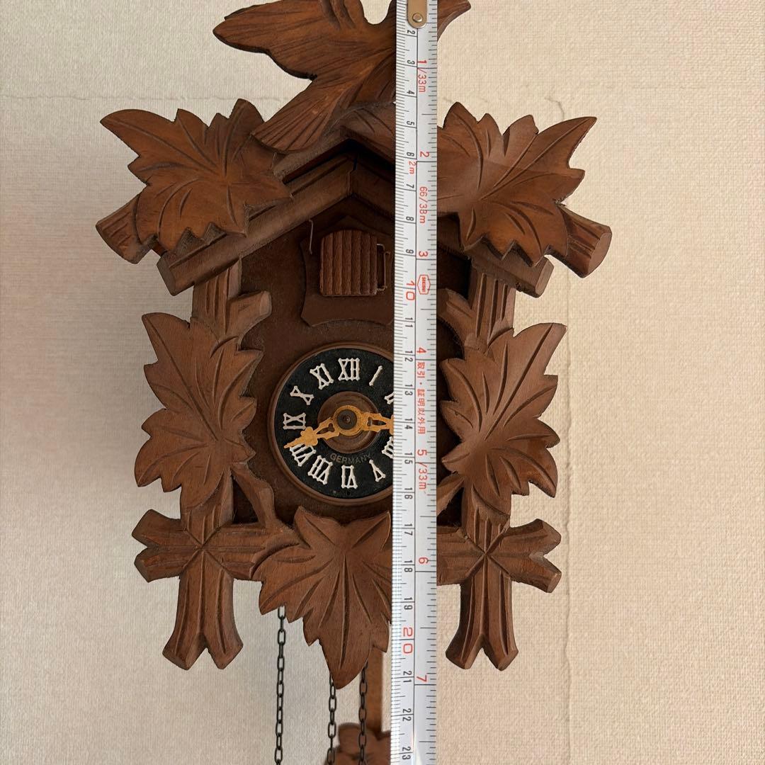 【希少！】アンティーク　分銅式 木製 鳩時計　ドイツ製