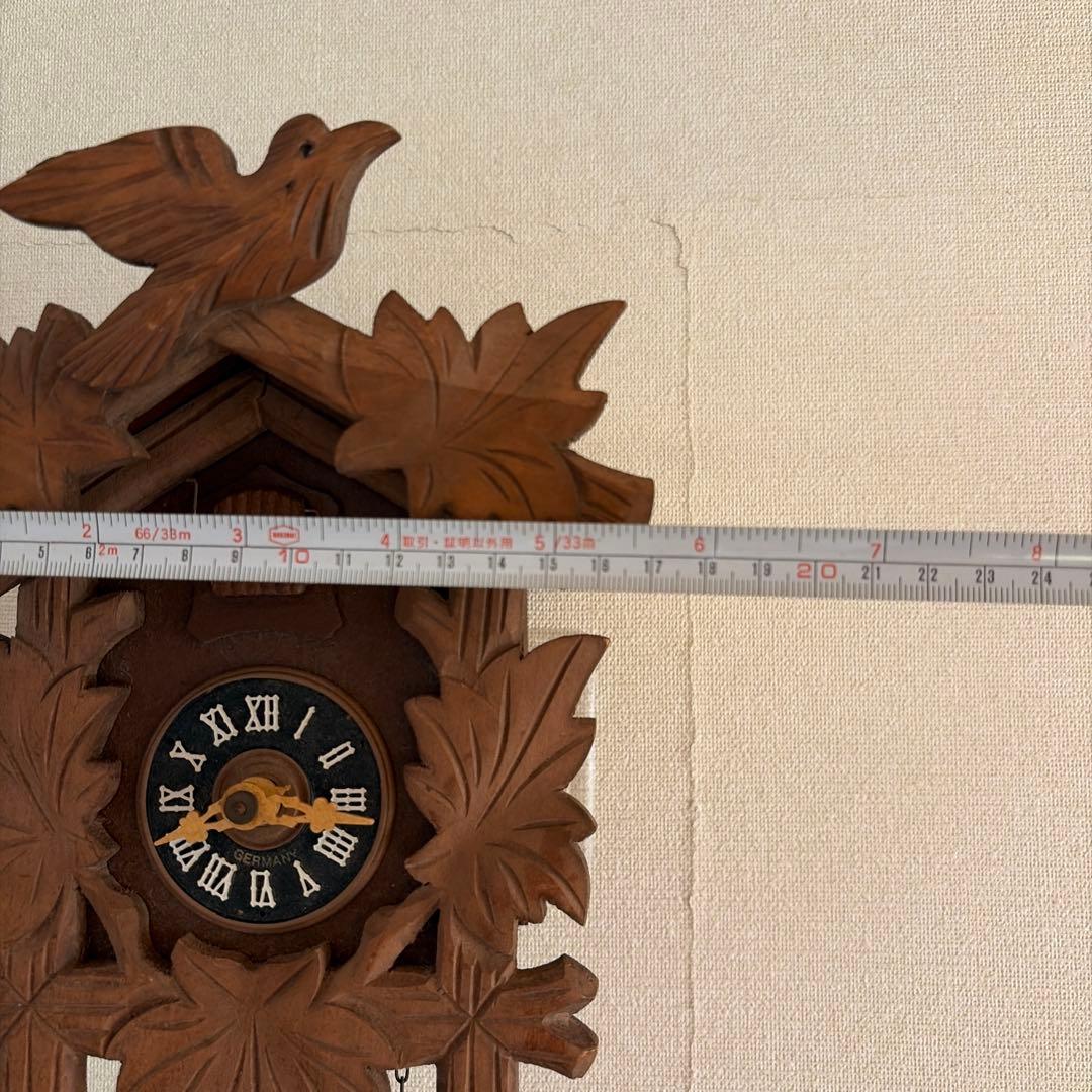 【希少！】アンティーク　分銅式 木製 鳩時計　ドイツ製