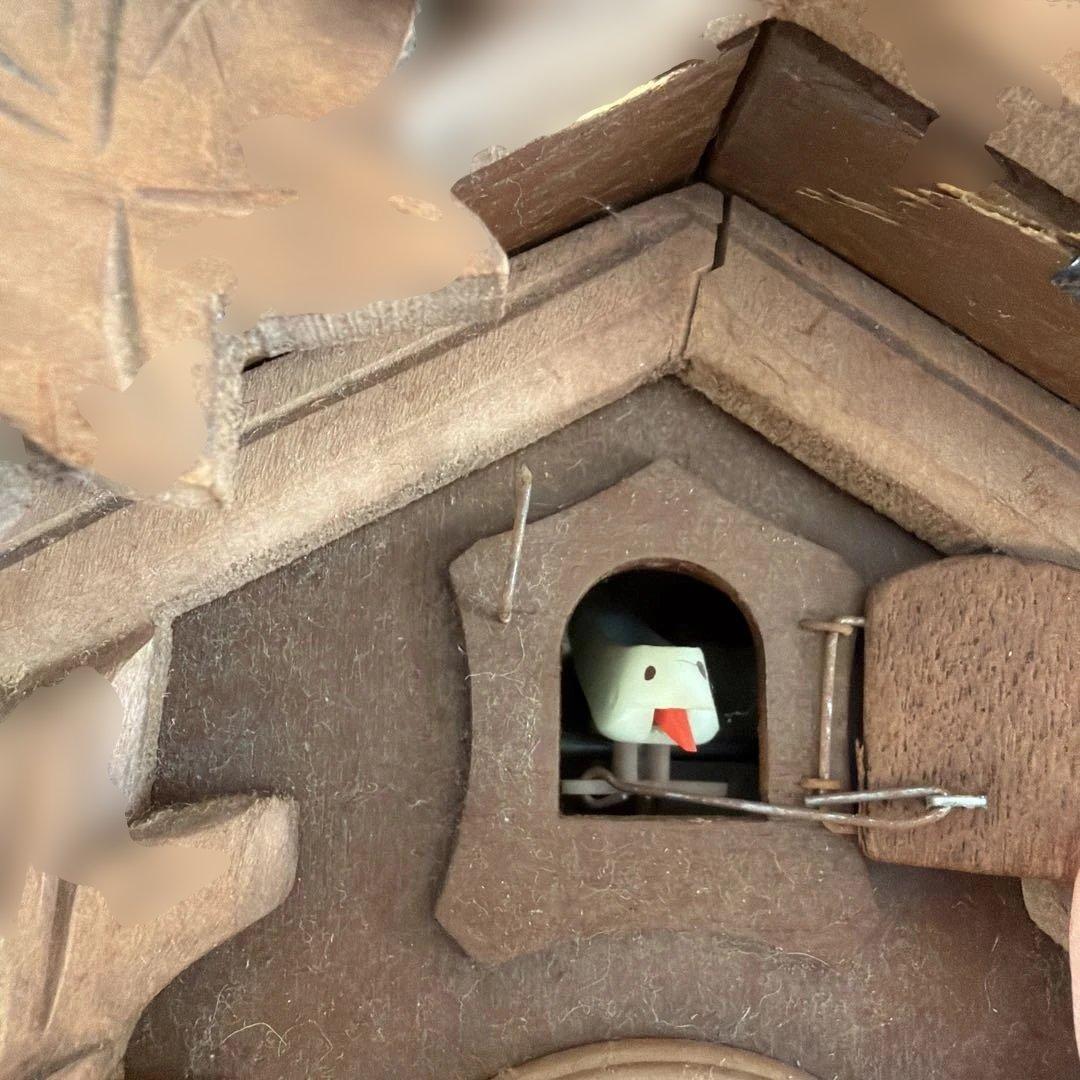 【希少！】アンティーク　分銅式 木製 鳩時計　ドイツ製