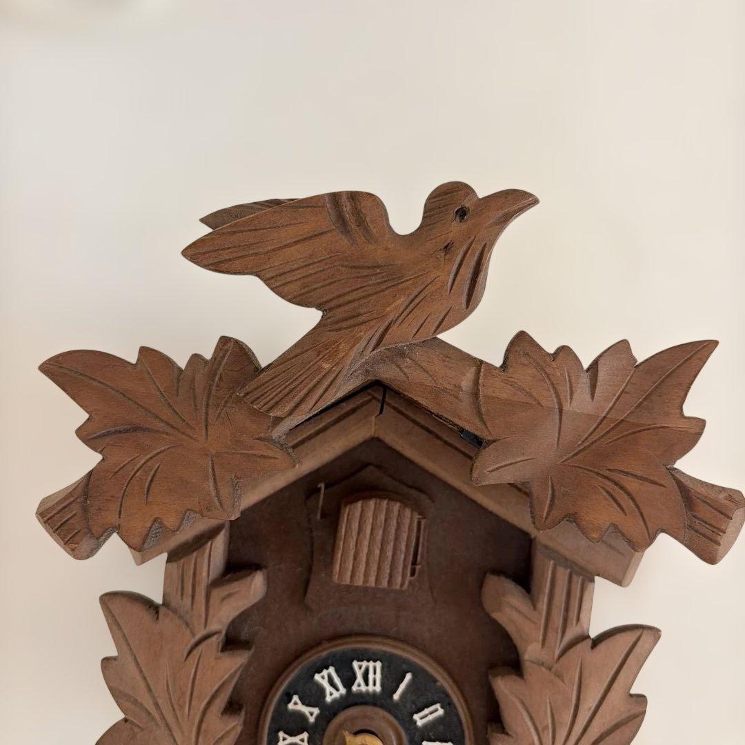 【希少！】アンティーク　分銅式 木製 鳩時計　ドイツ製