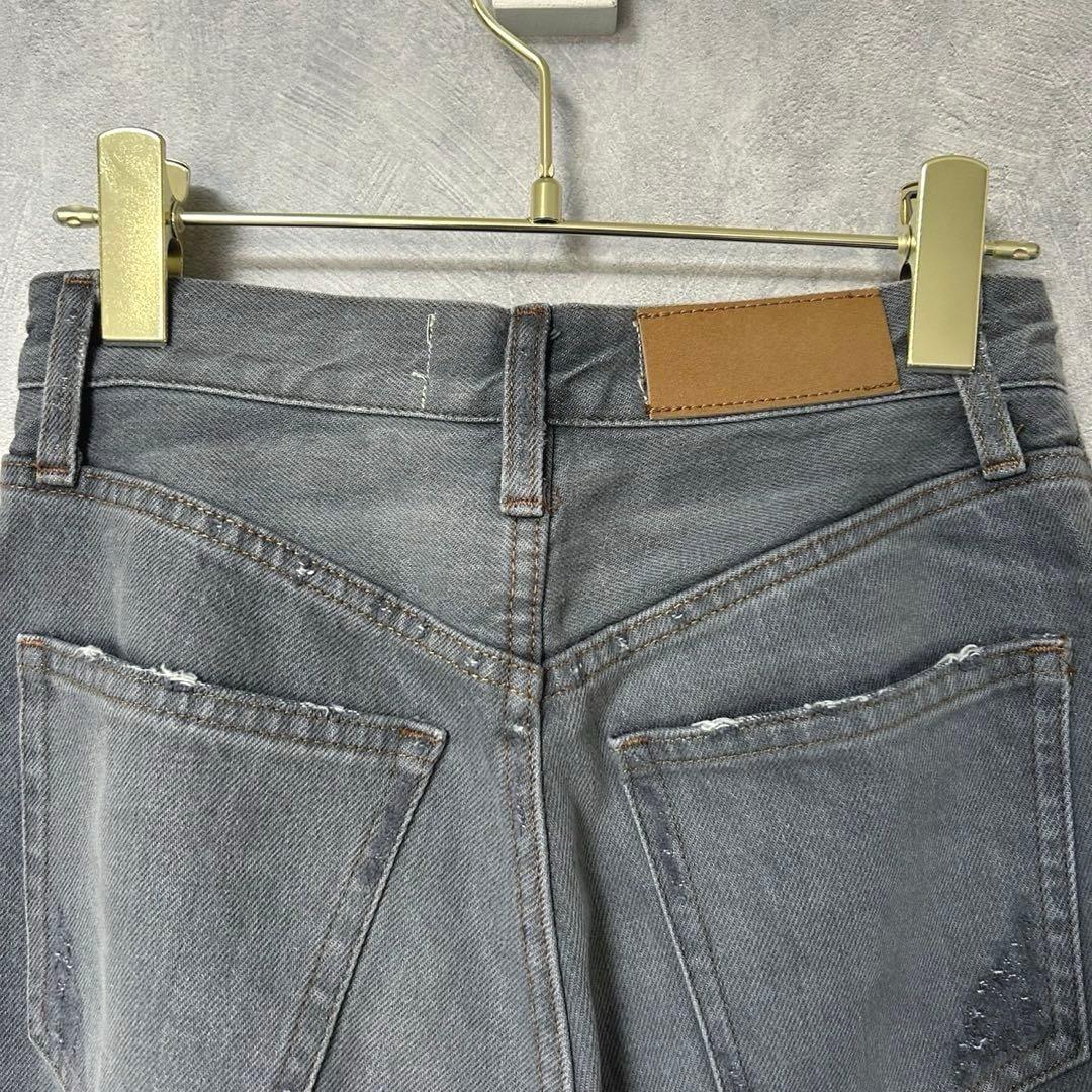 美品 &RC Curensology ユーズドカーヴィーデニムパンツ グレー