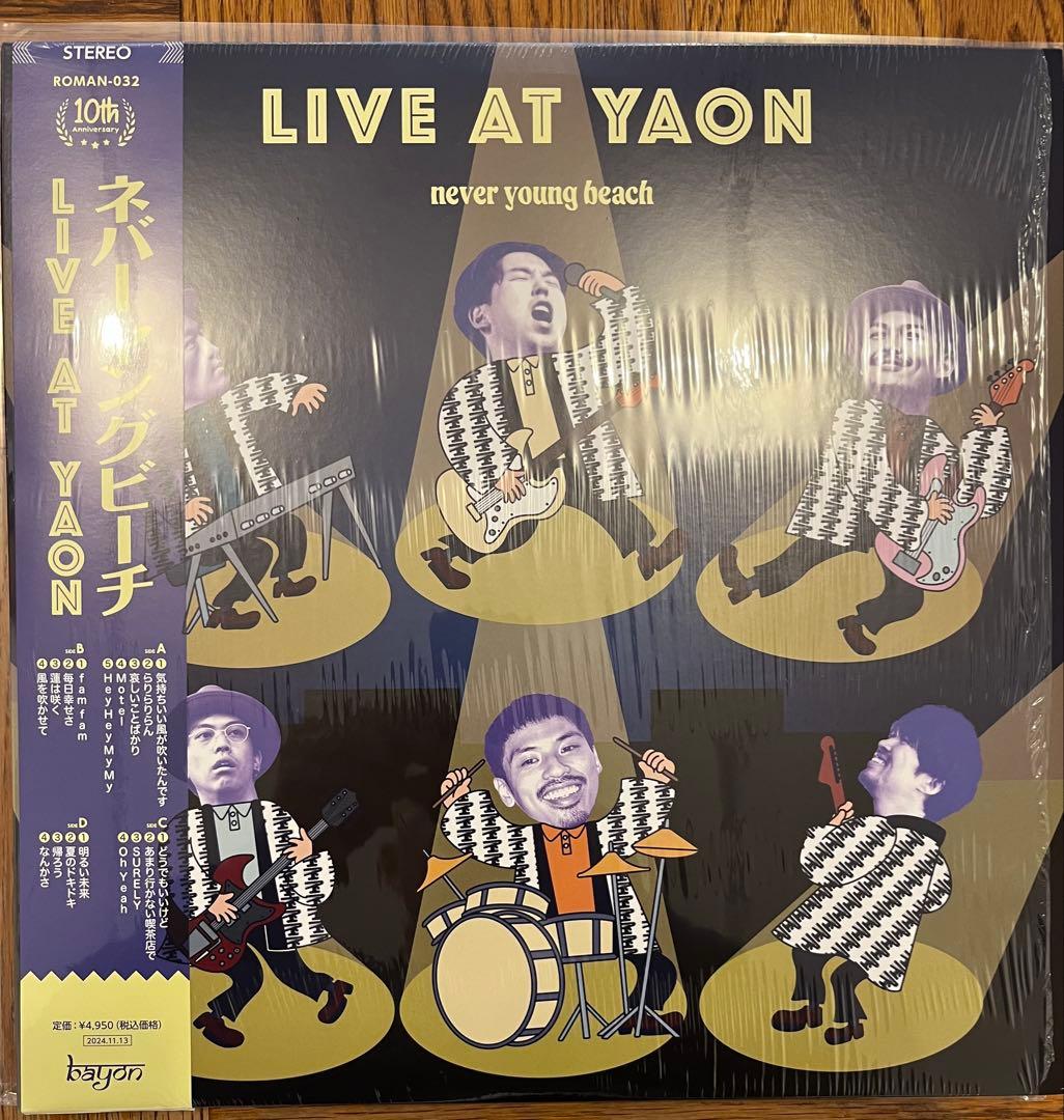 never young beach LIVE AT YAON アナログ　美品