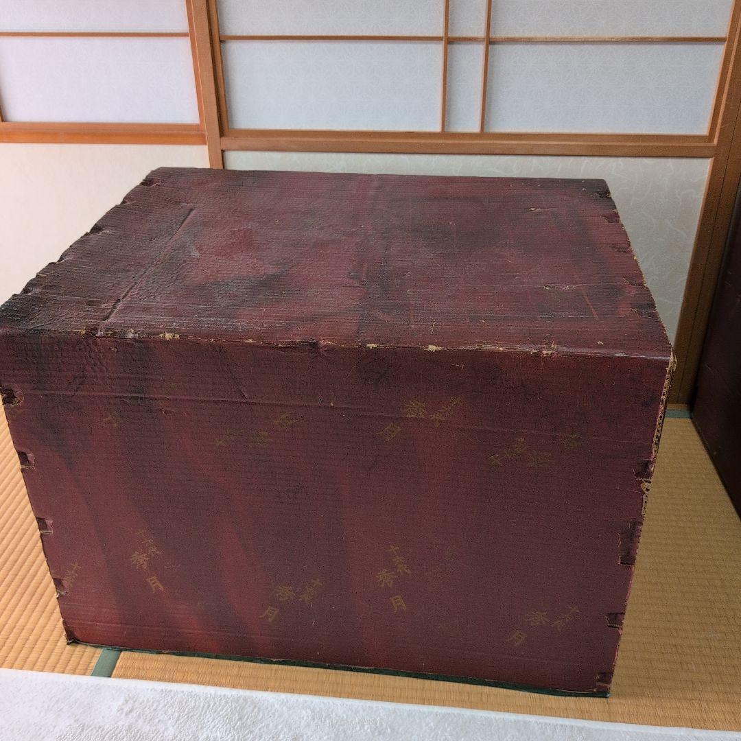 御所人形 武士の鎧 ガラスケース付き