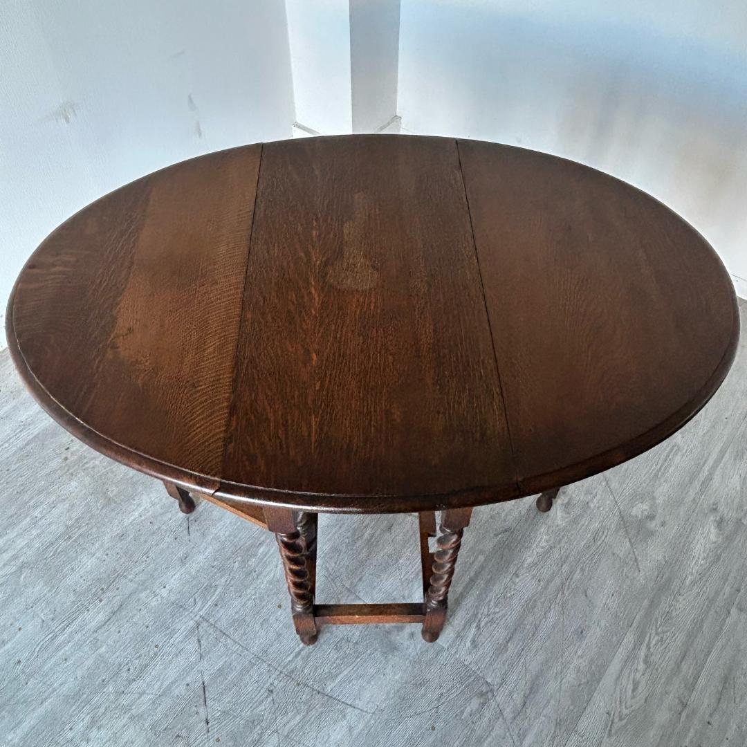 アンティーク 家具 ゲートレッグテーブル 1930年頃 イギリス 英国 382A