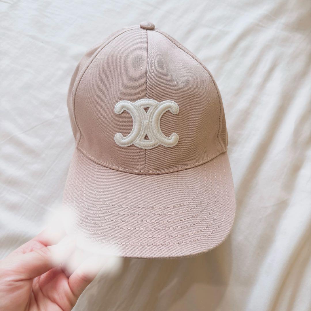 CELINE ピンク ベースボールキャップ