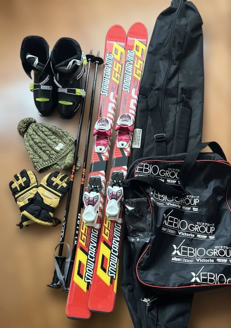 スノーカービング GS 9 スキー 130cmブーツ24㎝