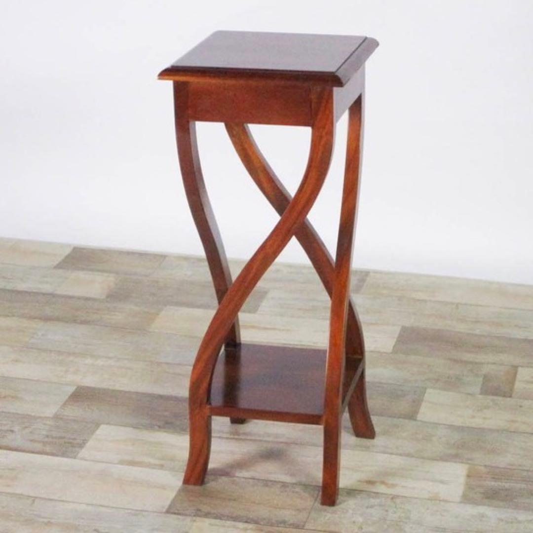 H 新品 イニュルスタンド 花台 ライトスタンド 棚 飾り棚 北欧 天然木 花瓶