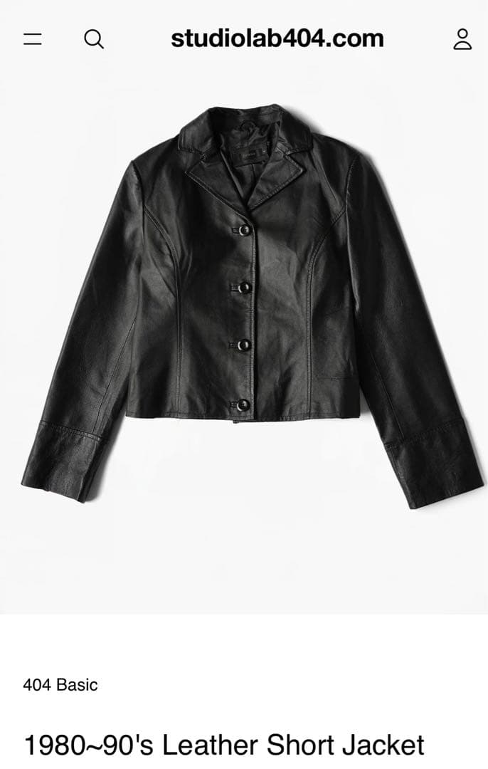 ジャケット・アウター studiolab404.com Leather Short Jacket