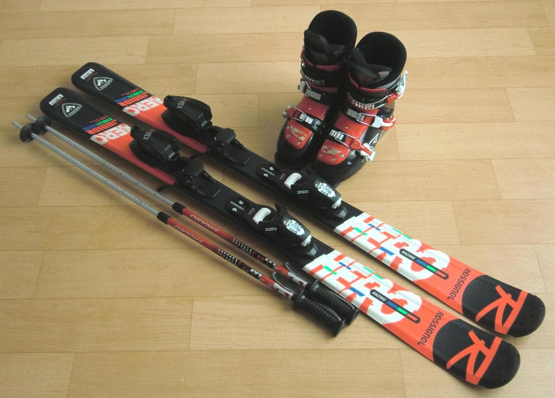 ■■1月限定■送料無料■ロシニョール■子供用スキーセット■板120靴22.5■■