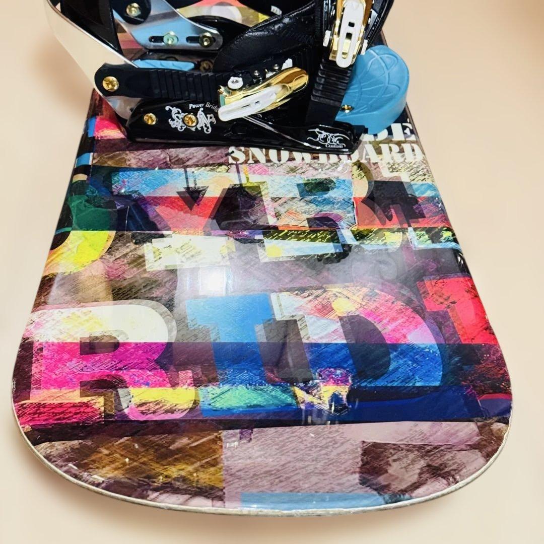 152cmカラフル スノーボード ビンディング付き格安特価初心者おすすめ