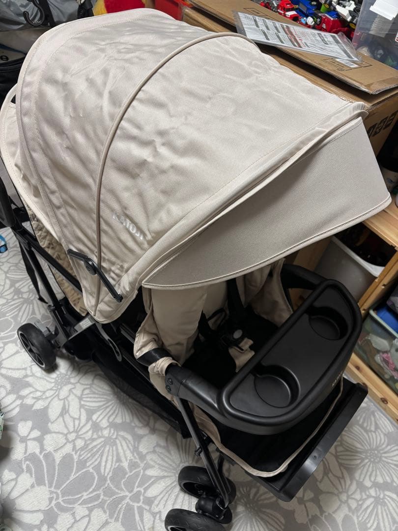 【美品】2人乗りベビーカー　カトージ　2人でゴー　付属品付き