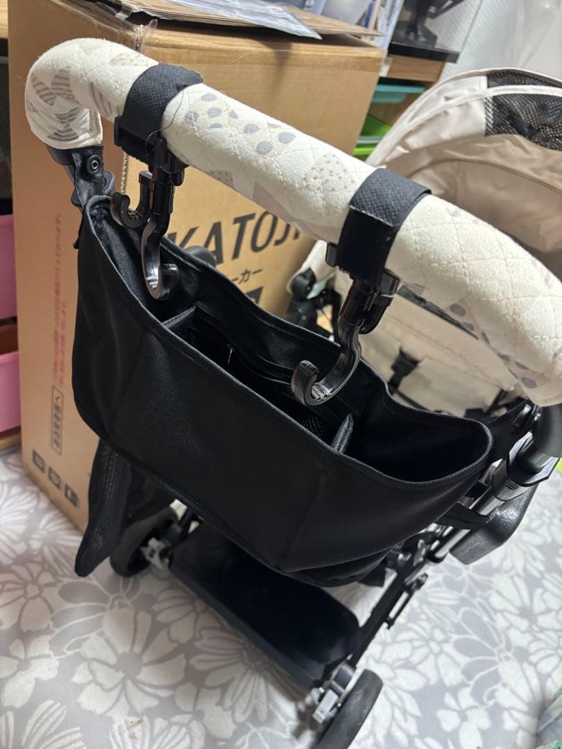 【美品】2人乗りベビーカー　カトージ　2人でゴー　付属品付き