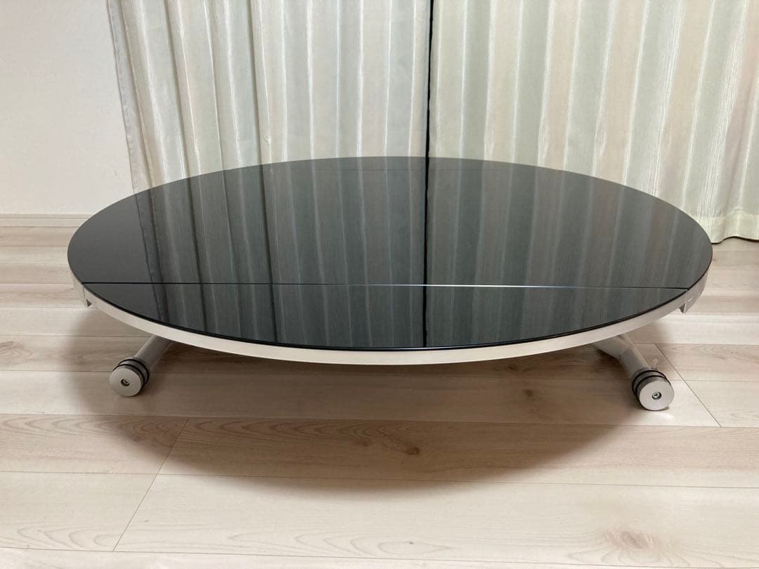 ガス圧昇降式センターテーブル 天板折りたたみ式