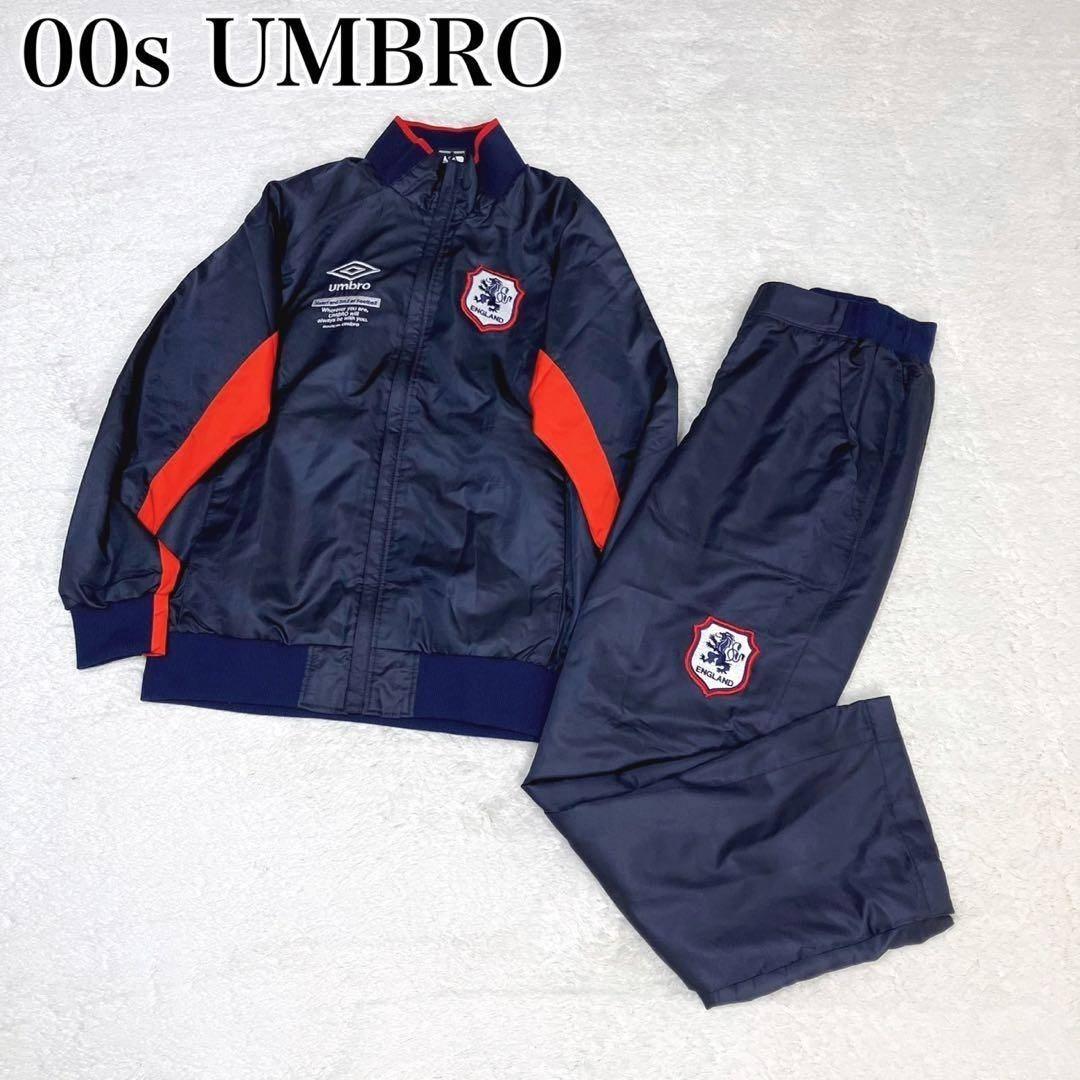 00s アンブロ イングランド ジャージ 上下 セット デサント製 Mサイズ