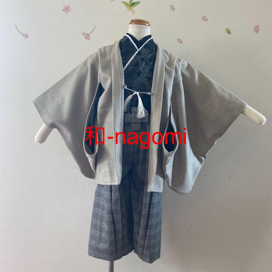 hasekura eri 様♡専用　キッズ着物&袴風セットアップ