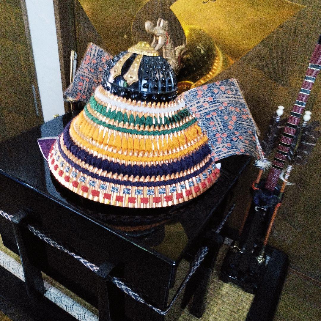 久月　高級五月人形 豪華な兜と衣装付き