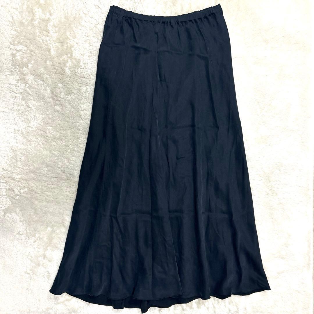 ビアズリー定価22000円バックテールスカート　キュプラ　スミクロ　1