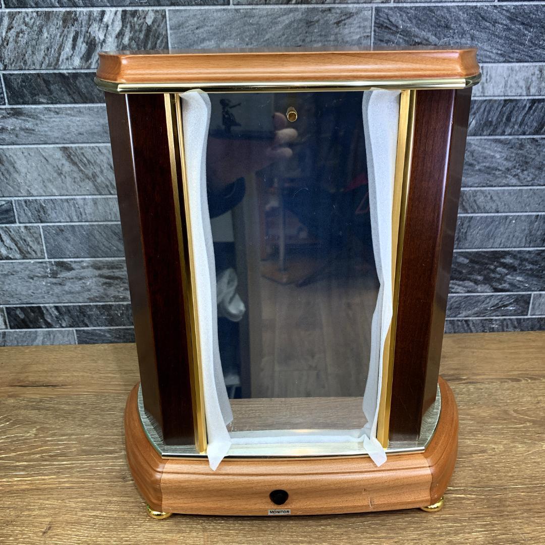 高級時計　SEIKO　セイコー　EMBLEM 　エンブレム　回転飾り電波置き時計