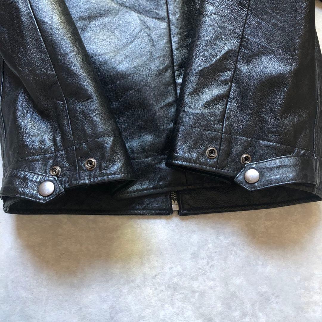 90sヴィンテージ レザーハリントンジャケット ボアライナー完備 2WAY仕様