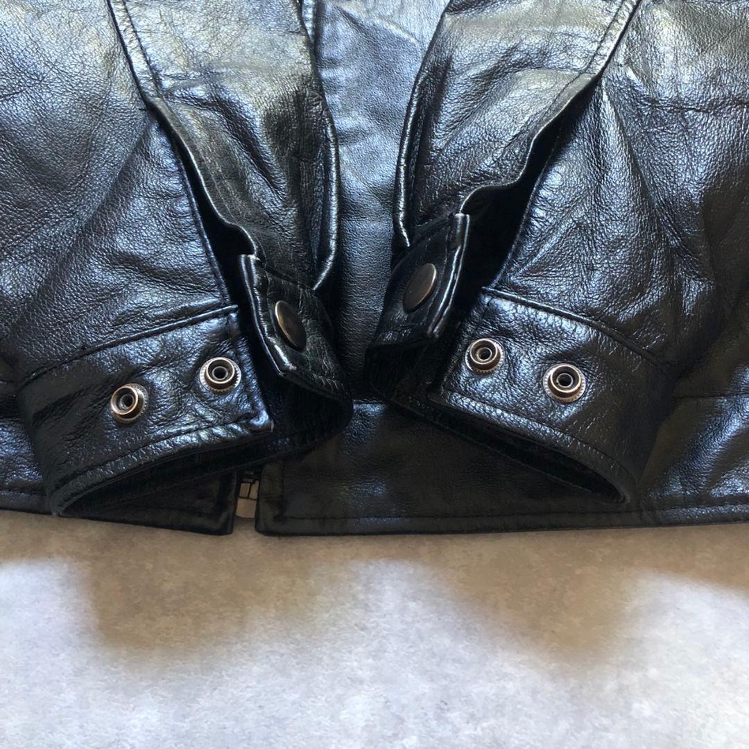 90sヴィンテージ レザーハリントンジャケット ボアライナー完備 2WAY仕様