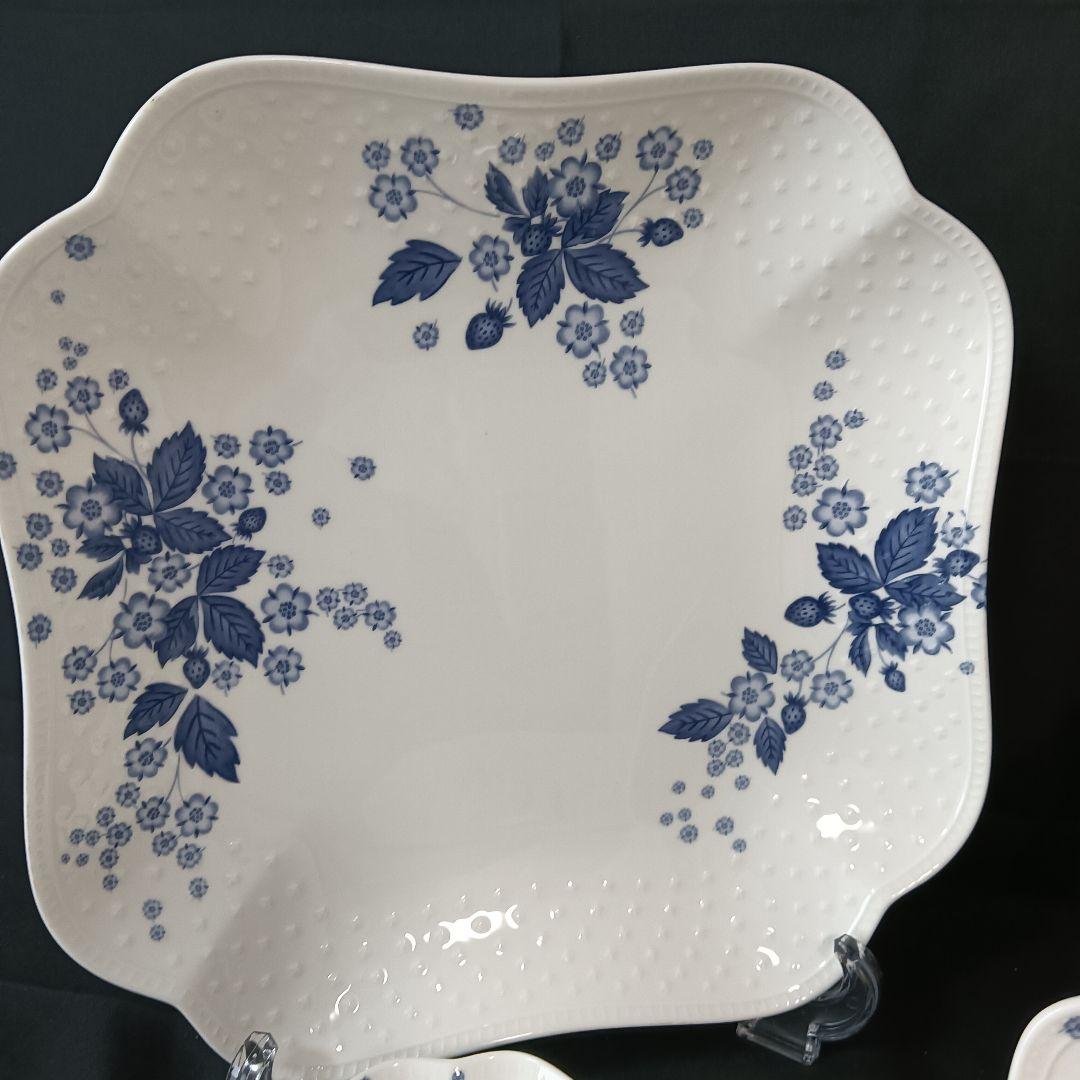 ウェッジウッド　ストロベリーブルーム　インディゴ　プレート　セット