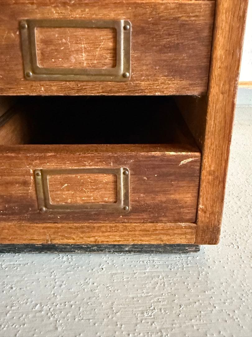 木製 チェスト 収納棚 整理箱 小引き出し 小物入れ 古家具 古道具
