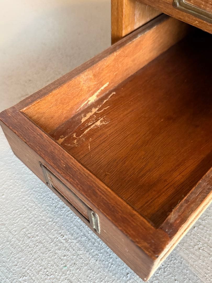 木製 チェスト 収納棚 整理箱 小引き出し 小物入れ 古家具 古道具